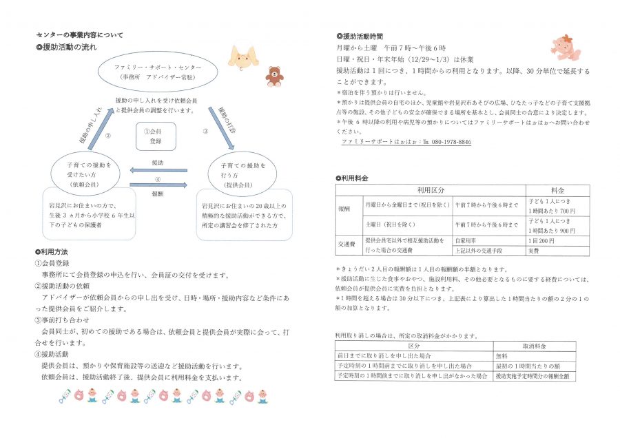 援助活動の流れ、援助活動時間