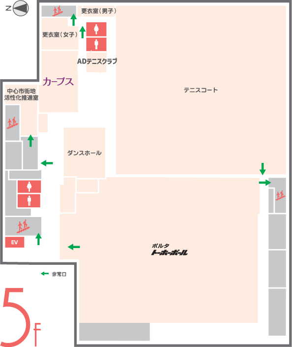 フロアマップ アクセス 市民交流施設 であえーる岩見沢