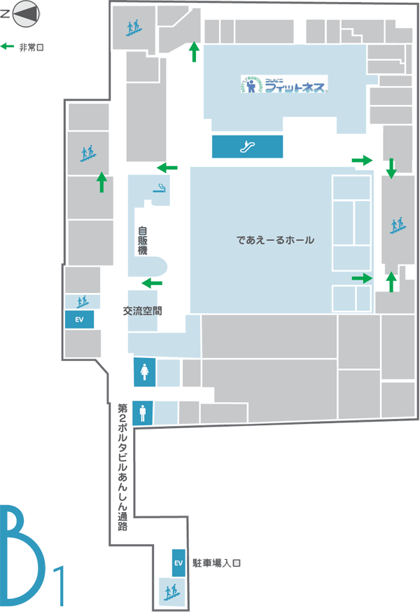 フロアマップ アクセス 市民交流施設 であえーる岩見沢